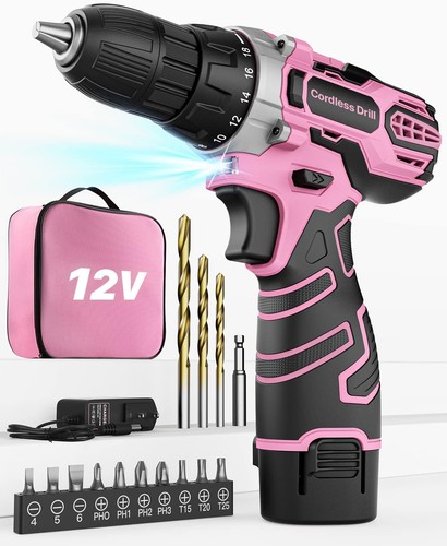 Akkuschrauber 12v pink rosa - 12v,