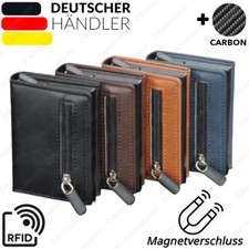 Slim Wallet Kartenetui Münzfach RFID Schutz Cardholder Geldbeutel Portemonnaie