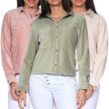 Sublevel Damen Cord Hemd Bluse