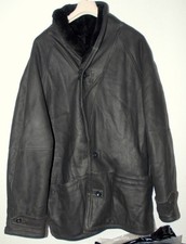 ELEGANT LUXUS Lammfell Lammfelljacke Shearling Leder Pelz Schaffell Jacke 54/L