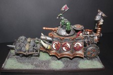 Warhammer Dampfpanzer mit Ork und Wildschweinen - Unikat für Vitrine