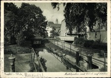 Ak Eisfeld in Thüringen, Mühlgraben mit Blick auf Schloss - 3721236
