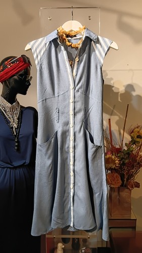 Kleid lussile indigo - kleid, "lussile"