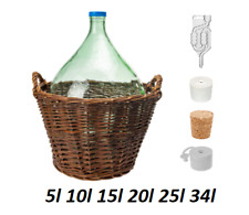 Weinballon + Weidenkorb +