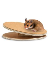 Kleintier Nager Laufteller Spielzeug Zubehör Korky Holz Ø 25 cm, Dehner