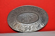 alte kleine ovale Zinnschale