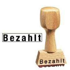 Stempel Textstempel Holz