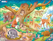 Puzzle (29 T.) Niedliche Tiere