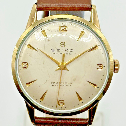 Vintage seiko marvel 14033 14k - seiko,