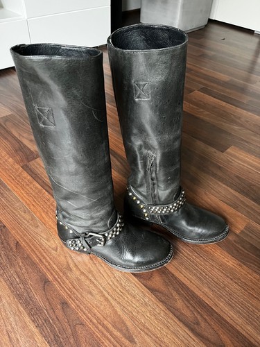 Ash schwarze leder biker - ash,