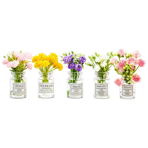 Mini vase glasvase kunstblumen - vase,