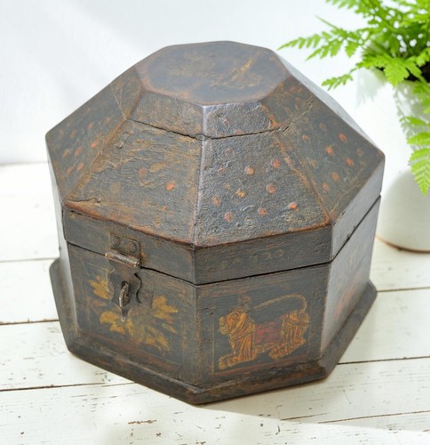 Vintage holz oktagonal - vintage,
