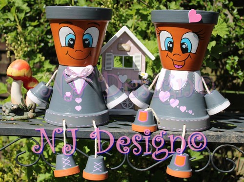 Tontopffigur Gartendeko