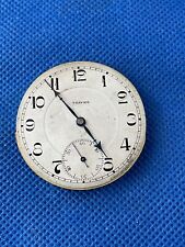 Vintage TRAVAIL WATCH POCKET Uhrwerk & Zifferblatt Ersatzteile (1c/7341)