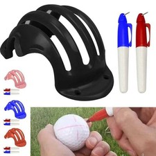 Golfball Triple Track 3 Linienmarker Schablone Linienzeichnungsgerät + 2 Stifte Set