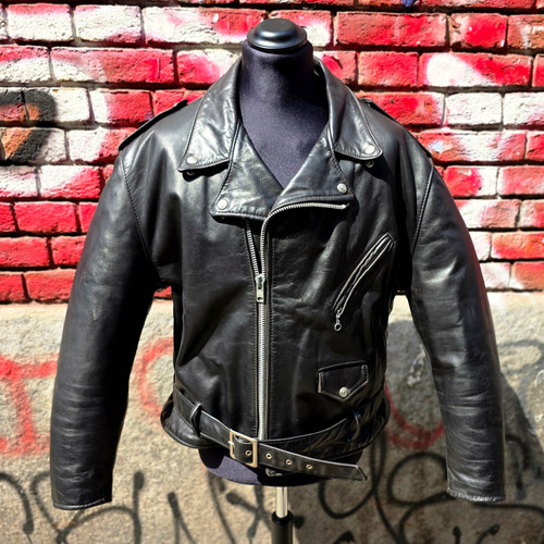 Herren lederjacke biker