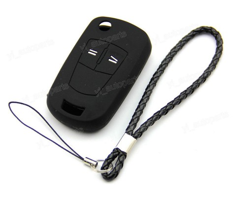 Black silicone case cover - black, for