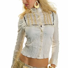 Damen Bluse Rüschenbluse