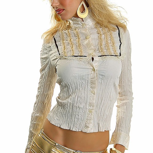 Damen bluse rüschenbluse - damen,