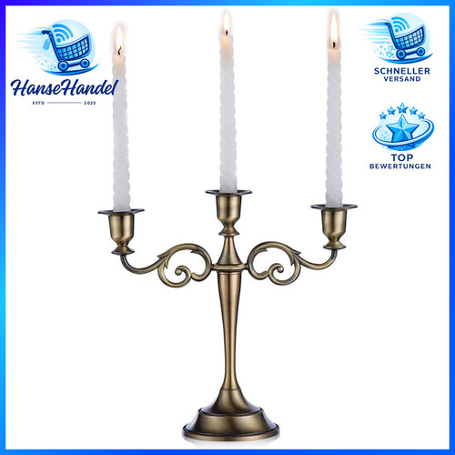 Kerzenständer armig bronze - 3-armig,