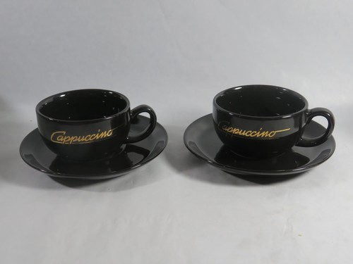 Retro cappuccino tassen mit - cappuccino,