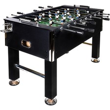 GAMES PLANET® Profi Tischfussball Leeds Kicker  (SCHWARZ)