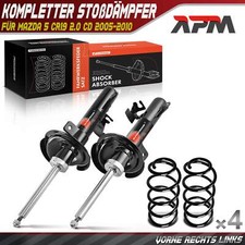 4x Komplett Stoßdämpfer Federbein Satz Vorne für Mazda 5 CR19 2.0L 2005-2010