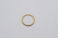 ROLEX DAMEN LÜNETTE BEZEL 18K 750 GOLD 30MM MEDIUM GRÖßE VINTAGE RAR GERIFFELT