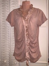 Hoss intropia Seide Baumwolle Bluse TShirt S 38 M 40 Oberweite 50  Länge65 wNEU9