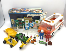 Playmobil Schulbus 3521 Schilder, Ampeln, Sticker 1982 in OVP Unvollständig