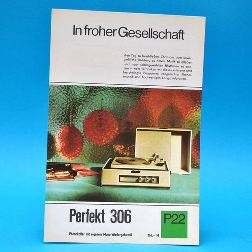 Perfekt 306 phonokoffer - phonokoffer, ddr