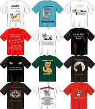 T-Shirt Fun-Shirt Katze Katzenliebhaber Personal Katzenhaare S M L XL XXL XXXL