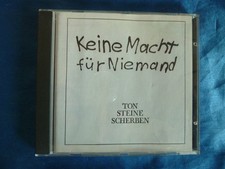 TON STEINE SCHERBEN mit Rio Reiser: KEINE MACHT FÜR NIEMAND -wie NEU -UNGESPIELT