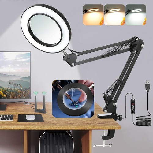 Led lupenlampe mit - lupenlampe, schwenkarm