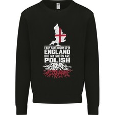 Wurzeln IN Polen Politur Polska Flagge Orzel Herren Sweatshirt Pullover