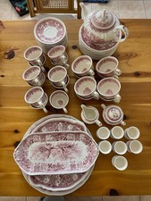 Villeroy & Boch Kaffeeservice – Serie „Burgenland Rot“ – 54 Teile