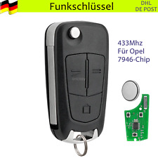 Fernbedienung Klapp Funk Schlüssel 433MHz für Opel Signum Vectra C Chip 7946