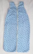 LANA NATURALWEAR Schlafsack Gr. M, BIO Baumwolle kbA, Hellblau/Spiralmuster TOP!