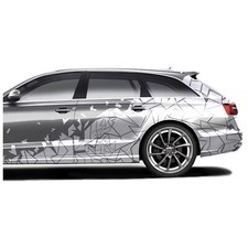 2er Set Auto Aufkleber Mosaik