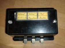 3-fach Telefon Umschalter Aufputz Bakelit 1956 W. Quante Post historisch