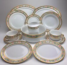 Schönes Speiseservice Schumann für 6 Personen  Goldrand