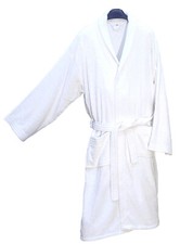 Bademantel hotel weiss unisex - bademantel,