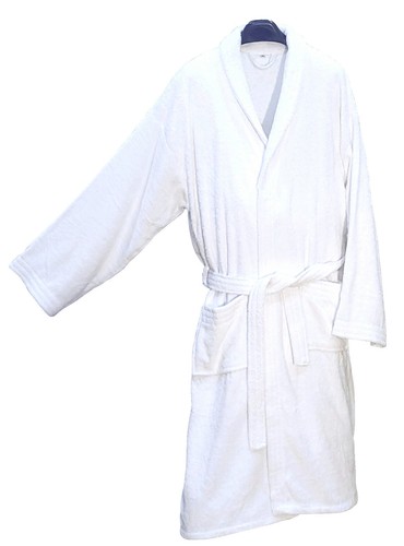 Bademantel hotel weiss unisex - hotel,