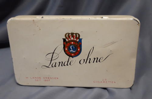 Alte blechdose lande ohne - lande,