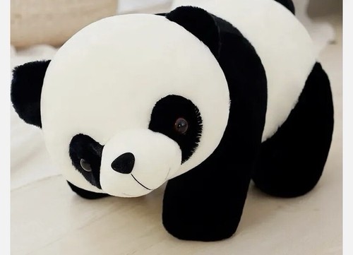 Plüschtier panda 33cm schwarz - plüschtier,