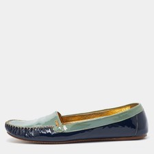Prada Slipper zweifarbig blau