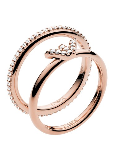 Emporio armani damen ring - armani, rose