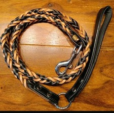 Lederleine geflochten mit