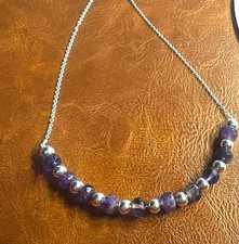 Amethyst Halskette, Silber