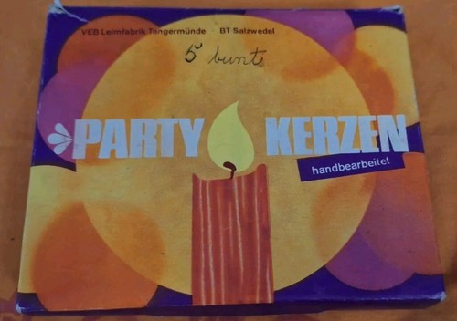 Ddr partykerzen bunt veb - bunt,,